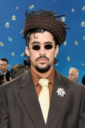 Bad Bunny attends The Metropolitan Museum of Art's Costume Institute benefit gala celebrating the opening of the "Superfine: Tailoring Black Style" exhibition on Monday, May 5, 2025, in New York. (Photo by Evan Agostini/Invision/AP)