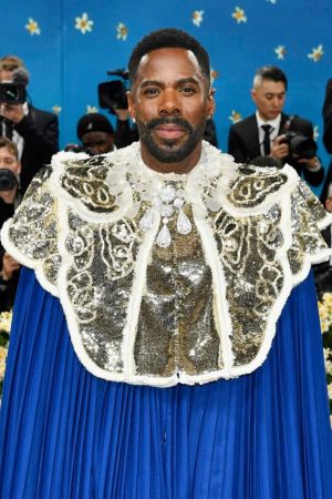 Colman Domingo attends The Metropolitan Museum of Art's Costume Institute benefit gala celebrating the opening of the "Superfine: Tailoring Black Style" exhibition on Monday, May 5, 2025, in New York. (Photo by Evan Agostini/Invision/AP)